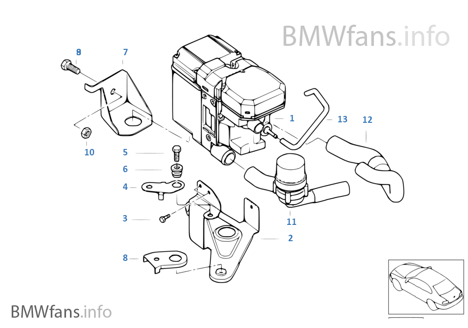 Additional heater BMW 3' E46 320d M47 Europe