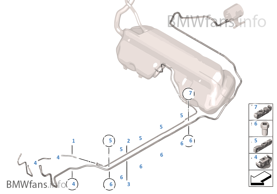 Fuel pipe and scavenging line BMW Z4 E89 Z4 35i N54 Europe