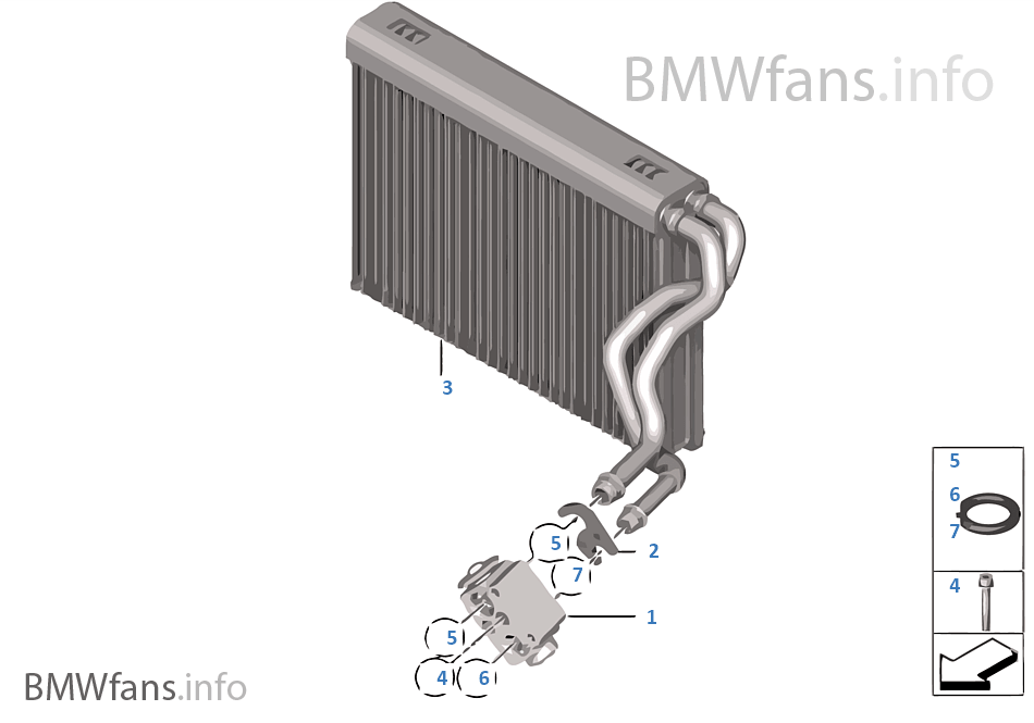 Evaporator / Expansion valve BMW X3 F25 X3 30dX N57N Europe