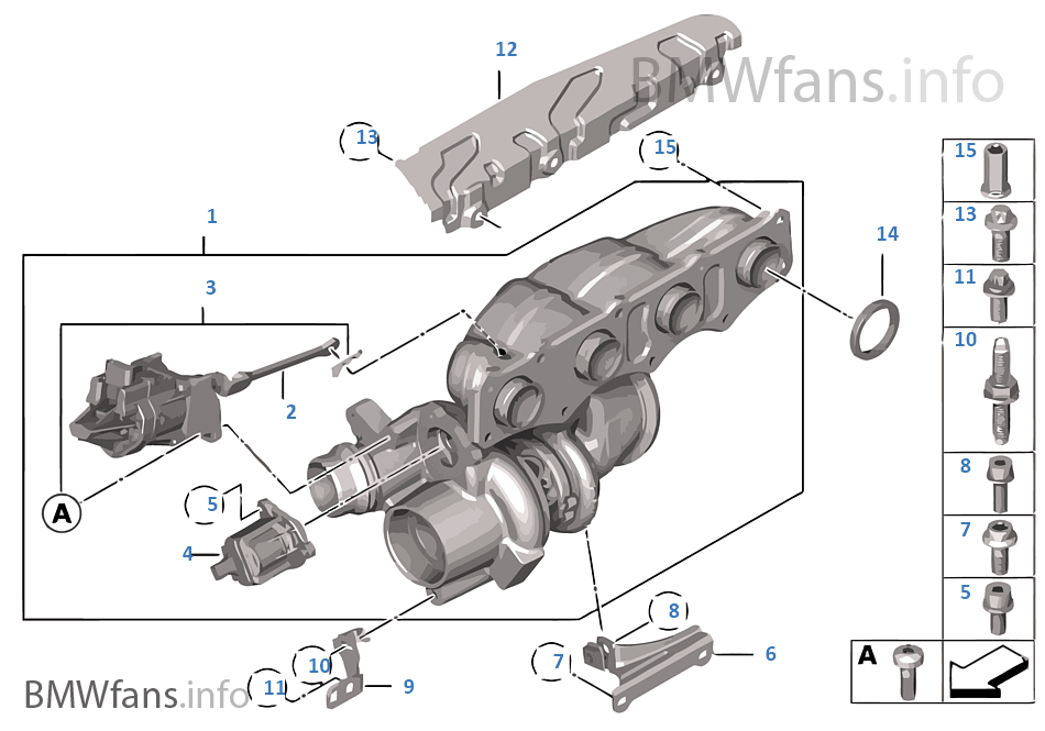 Turbo charger BMW 3' F30 320i N20 Europe