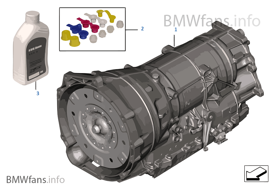 Automatic transmission GA8HP70Z — AWD BMW X5 F15 X5 30dX N57N Europe
