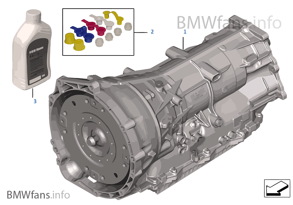 Automatic transmission GA8HP45Z — AWD BMW 5' F11 LCI 520dX N47N Europe