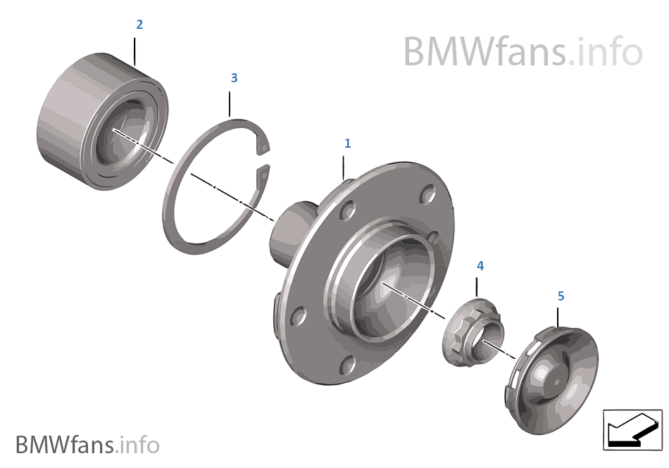 Side shaft/wheel bearings BMW 1' E87 120d M47N2 Europe