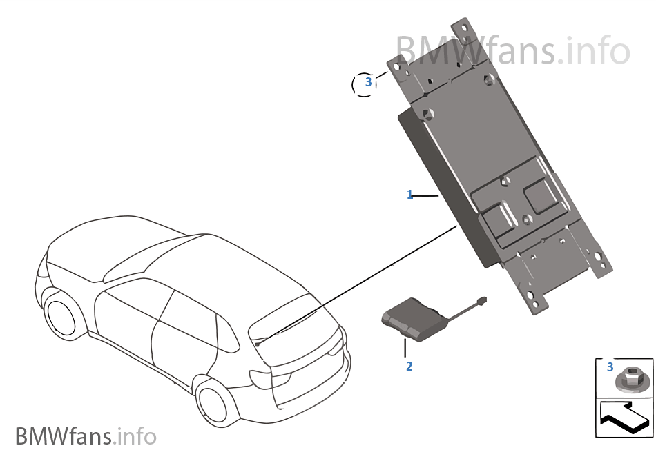 Telematics control unit BMW X5 F15 X5 M50dX N57X Europe