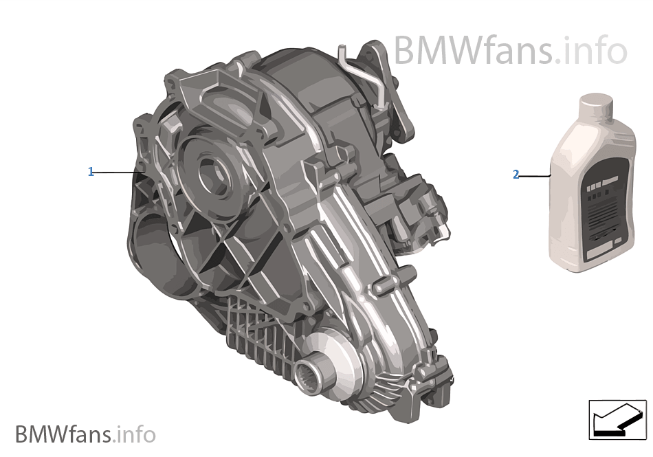 Transfer case ATC 45L BMW X3 F25 X3 28iX N52N USA