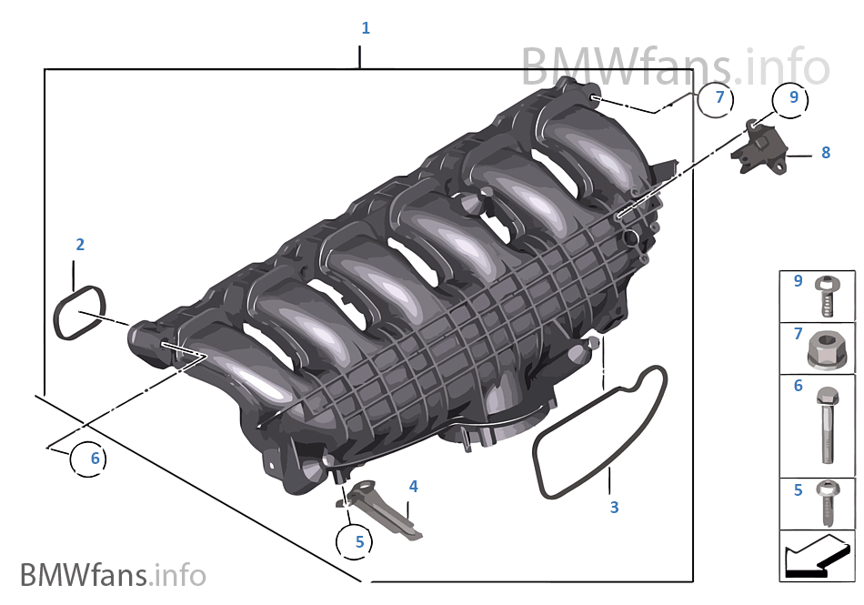 Intake manifold system BMW 3' F80 M3 M3 S55 Europe