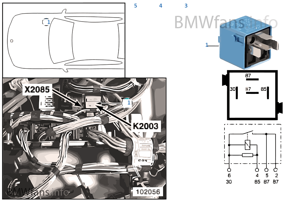 Relay DDE K2003 BMW 5' E39 530d M57 Europe