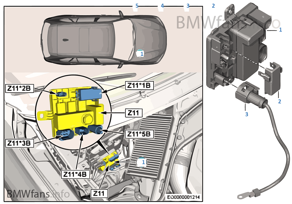 Integrated supply module Z11 BMW X5 F15 X5 35i N55 USA