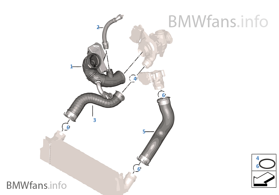 Air duct BMW 3' F30 LCI 320d B47 Indonesia