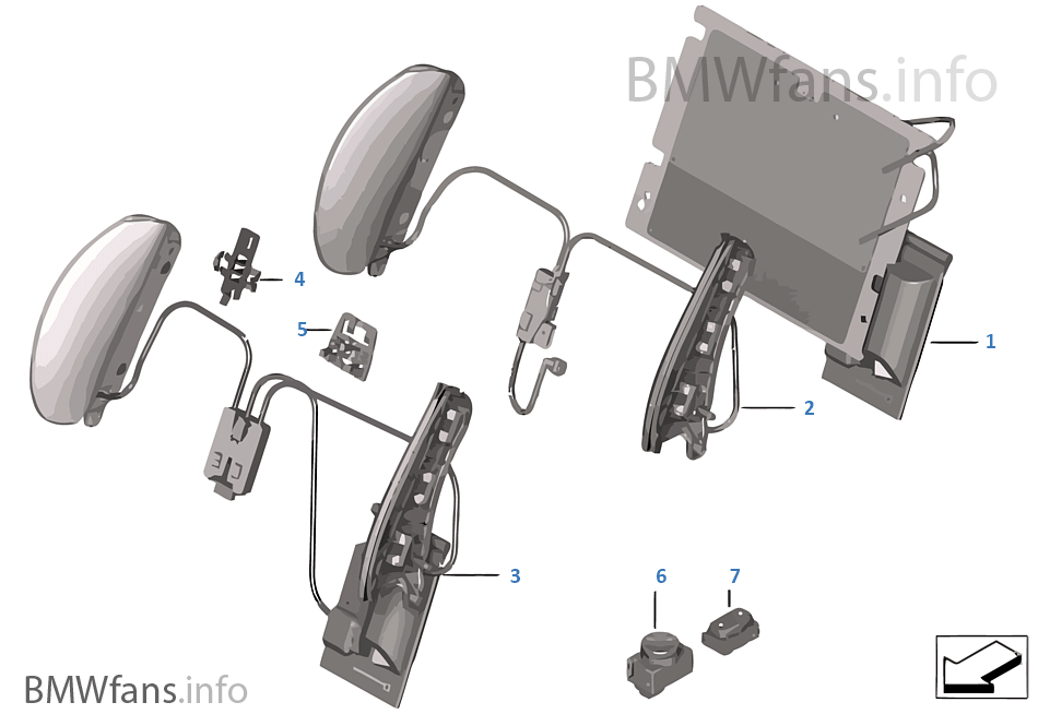 Seat, front, lumbar BMW X1 F48 X1 18d B47 Europe