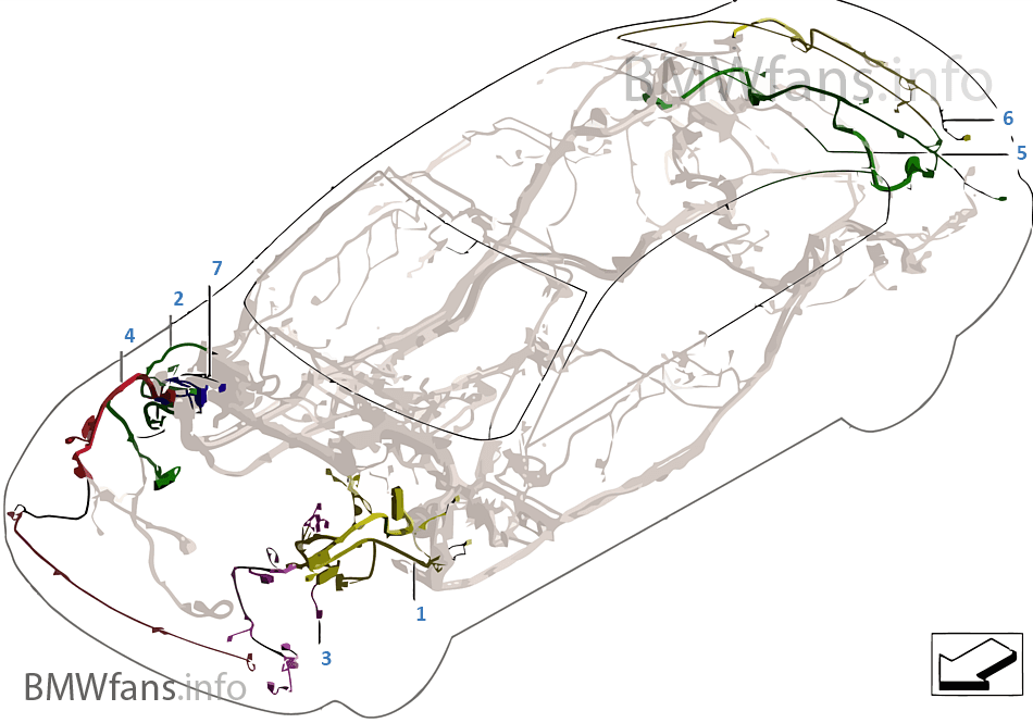 Repair cable main cable harness BMW 3' E90 320d N47 Europe
