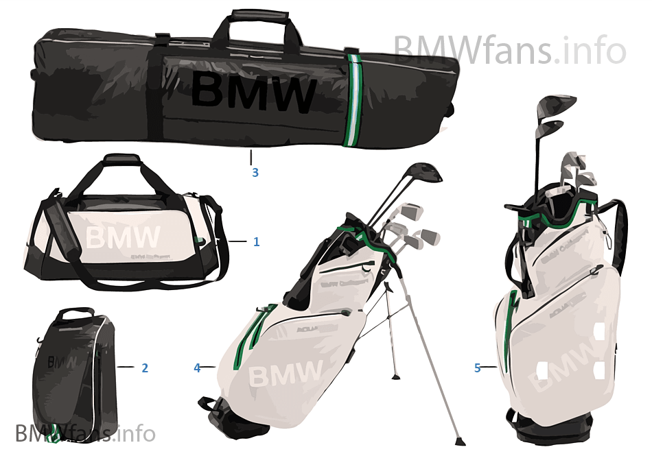 BMW Golfsport — Bags 2015/17 BMW Accessories Catalog