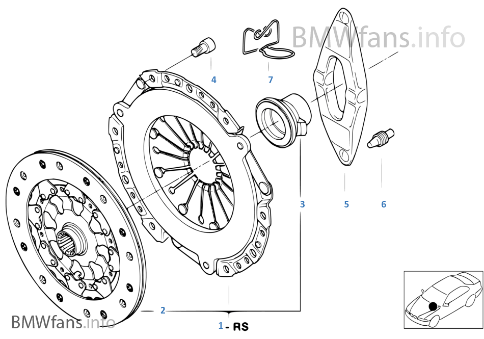 Clutch BMW X3 E83 X3 3.0d M57N Europe