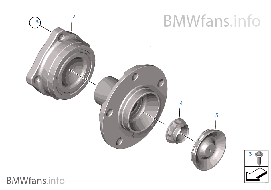 Side shaft/wheel bearings BMW X3 F25 X3 20dX N47N Europe