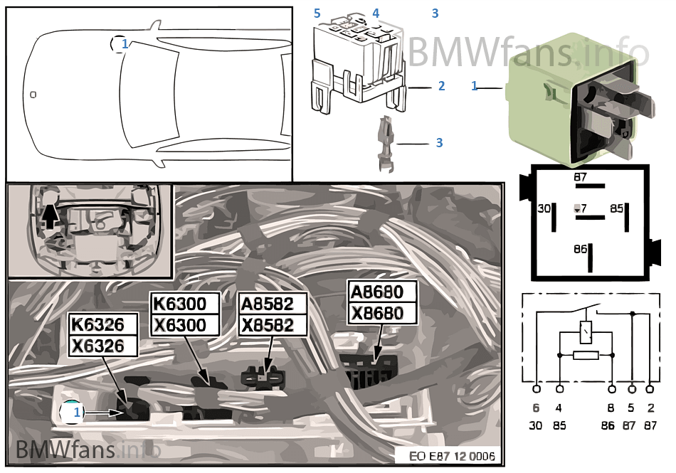 Bmw 320d E90 Gm Modul Relé Helye Cars