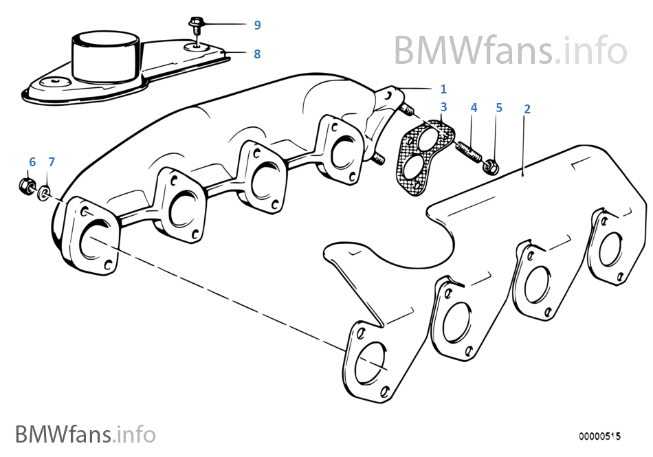 Exhaust manifold BMW 3' E30 316 M10 South Africa