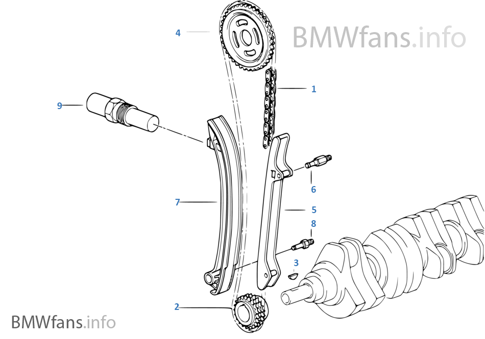 Timing — Timing Chain Lower P BMW 3' E36 M3 3.2 S52 USA