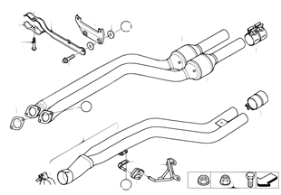 Exhaust system | BMW 3' E90 335i N54 Europe
