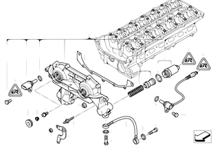 Cylinder Head Attached Parts | BMW 5' E39 530i M54 Europe