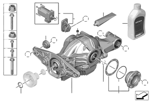 Rear-axle-drive parts | BMW 5' F10 M5 S63N Europe