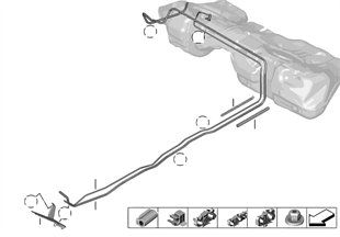 Fuel line / fuel filter | BMW 3' F80 M3 M3 S55 Europe
