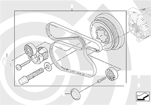Belt Drive-Vibration Damper | BMW 3' E90 318d M47N2 Europe