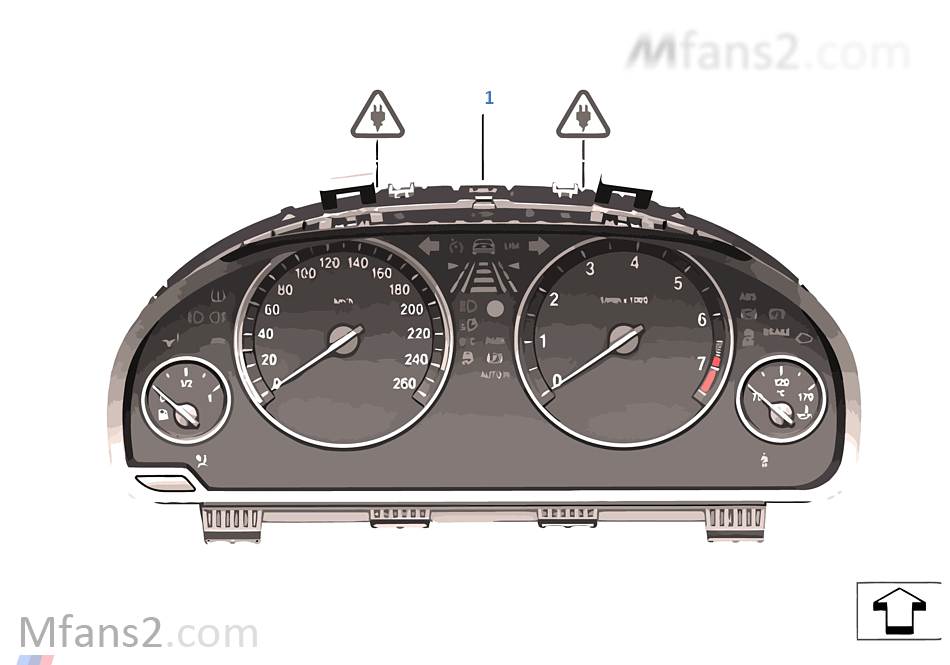 Instrument cluster BMW 5' F11 LCI M550dX N57X Europe