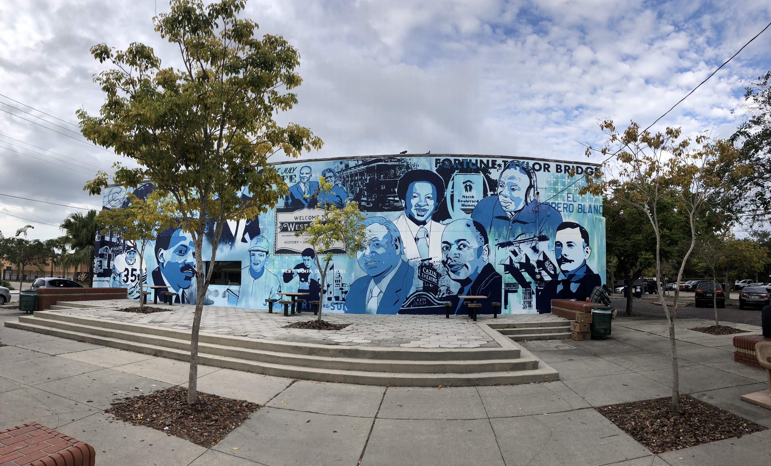 Historical Mural Faces of West Tampa Illsol Florida based graffiti