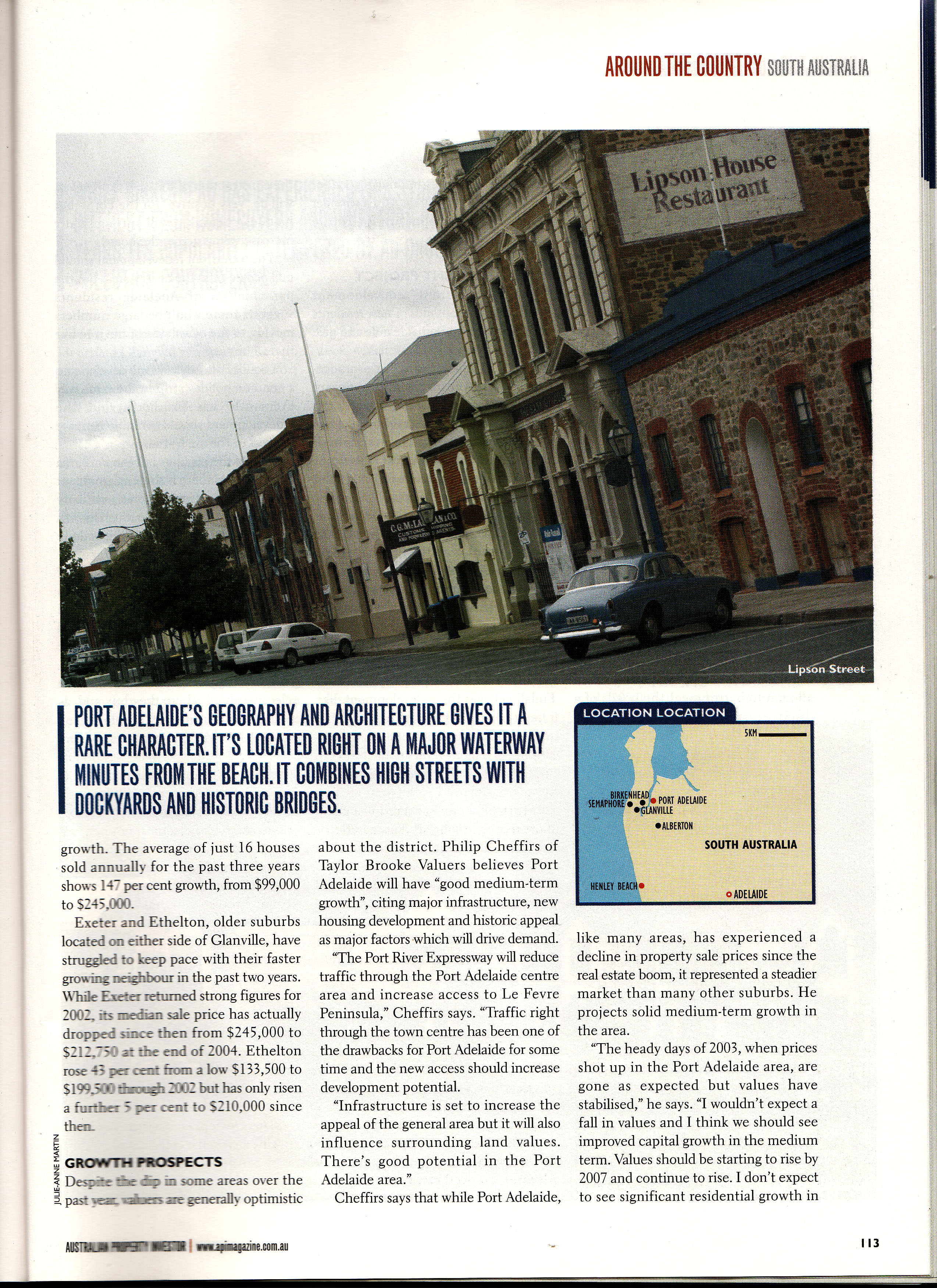 An article on property development in Port Adelaide... from 2006