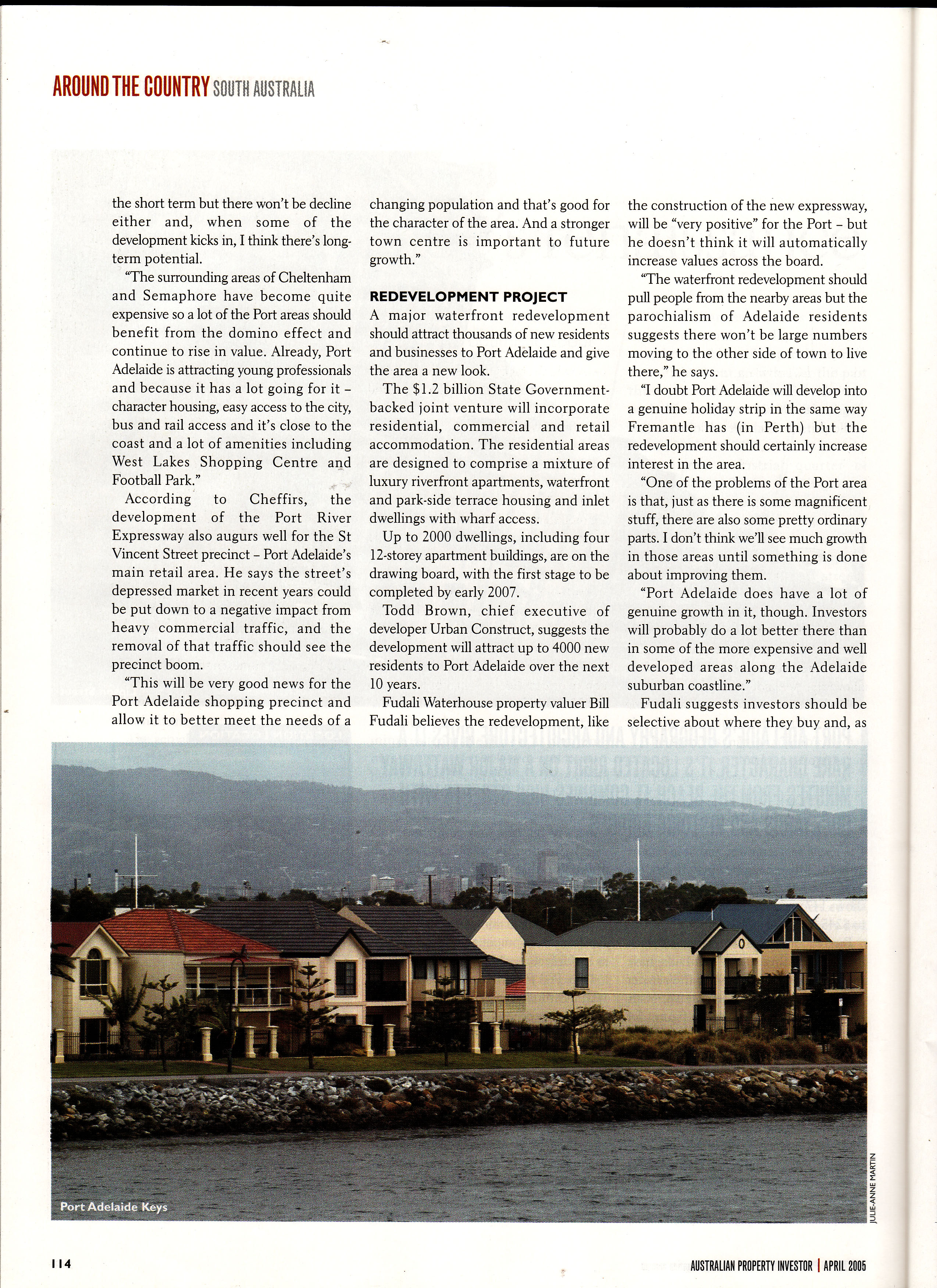 An article on property development in Port Adelaide... from 2006