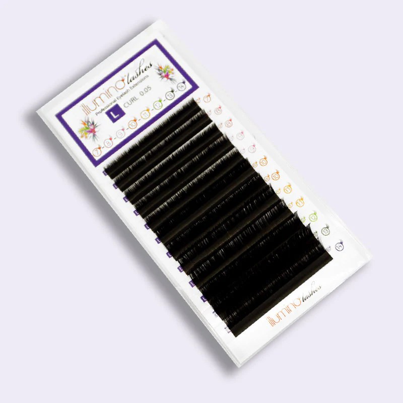 L Curl Lashes Mixed Lengths Eyelash Extensions Illumino illumino