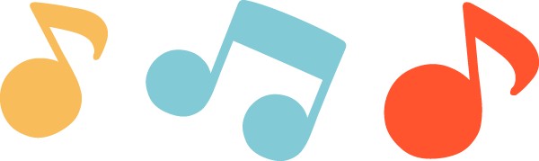 フリーイラスト] かわいい音符の背景でアハ体験 - Gahag | 著作権フリー写真・イラスト素材集 かわいい音符マークのイラスト | 園だより、おたよりで使えるかわいいイラストの無料素材集【イラストだより】