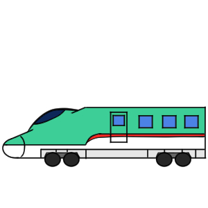新幹線E5系電車のイラスト（はやぶさ） | かわいいフリー素材集 いらすとや はやぶさのイラストを簡単に 鳥や新幹線の手書きでの書き方は? | イラストの簡単な書き方あつめました
