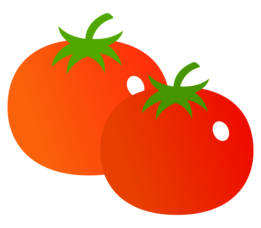 ミニトマトのイラスト│イラストメメ トマト（2つ）のイラスト | 無料のフリー素材 イラストエイト