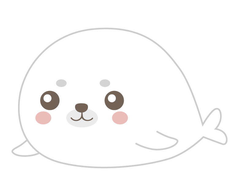 無料イラスト アザラシ かわいいアザラシのイラスト | 無料のフリー素材 イラストエイト