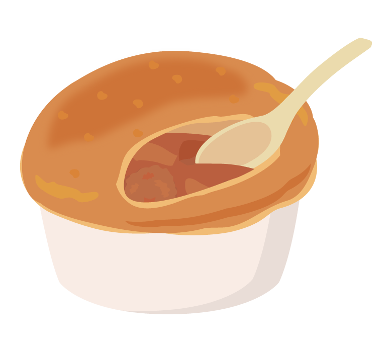 ポットパイのイラスト 無料のフリー素材 イラストエイト