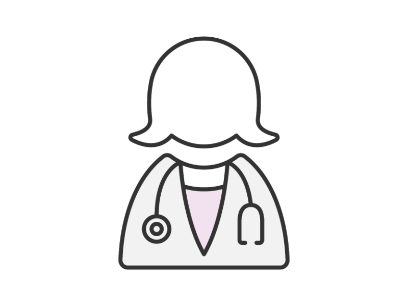 医者｜先生 - アイコン｜イラスト｜フリー素材｜背景透明 医者（女医）のアイコンの無料イラスト / イラストセンター