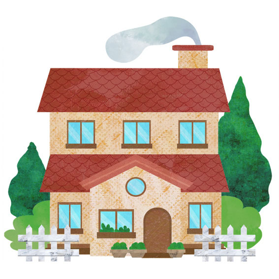 家 イラスト - シンプルイラスト素材☆ おしゃれなイラストが無料/イラストカップIllustcup : 家