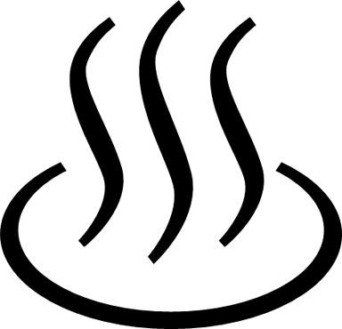 温泉マークのイラスト | 商用Okの無料イラスト素材サイト ツカッテ 温泉マーク | フリー、無料で使えるイラストカット.Com