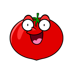 可愛いイラスト無料｜野菜 トマト |【公式】 イラストダウンロード かわいいトマトの無料キャラクターイラスト素材集｜Illustcute