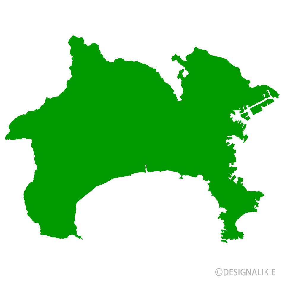 地図イラスト：横浜地域｜オーダーメイド退職祝い“栄光のあゆみ” 神奈川県地図イラストのフリー素材｜イラストイメージ