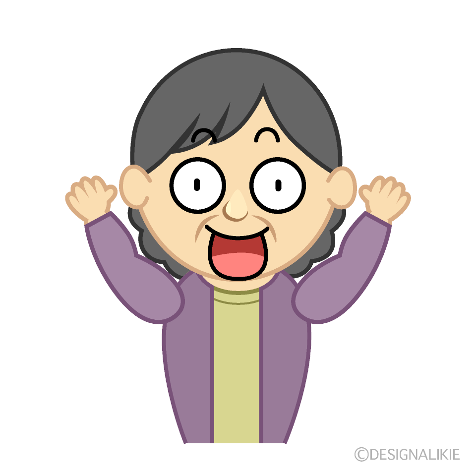 おばさんのイラスト（中年女性） | かわいいフリー素材集 いらすとや 驚くおばさんイラストのフリー素材｜イラストイメージ