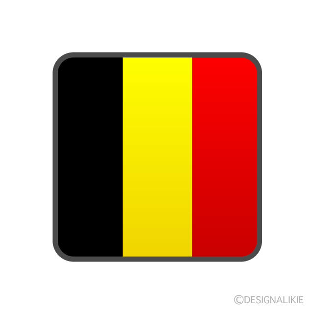 ベルギーの国旗 - 壁紙・画像：エムズライファー ベルギー国旗アイコンイラストのフリー素材｜イラストイメージ