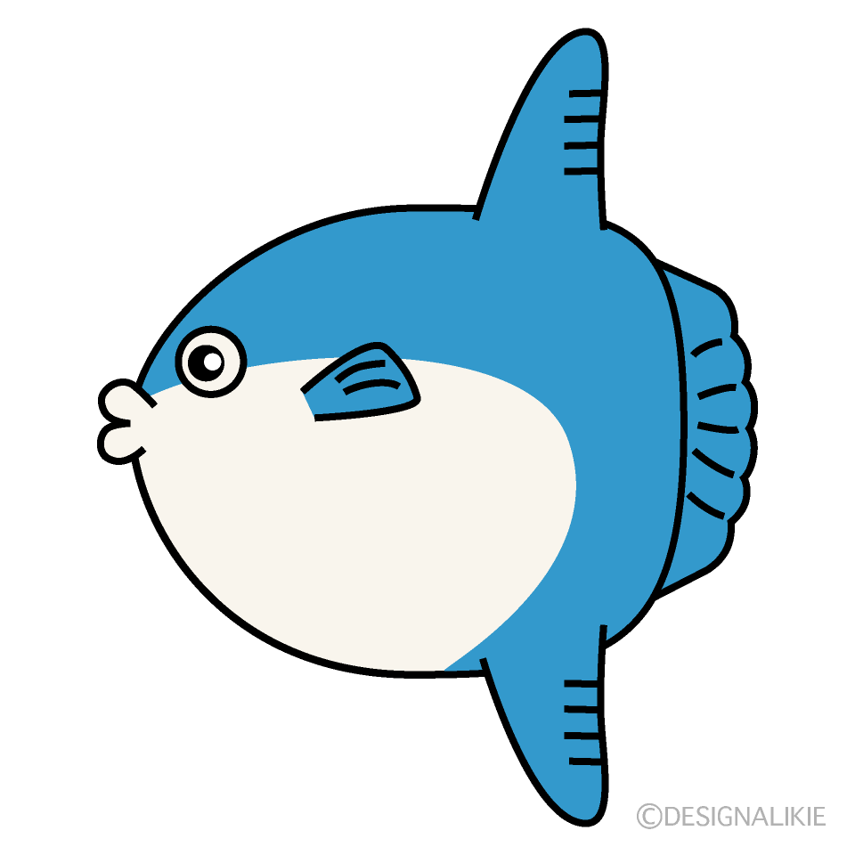 マンボウ | 仙台うみの杜水族館 マンボウイラストのフリー素材｜イラストイメージ