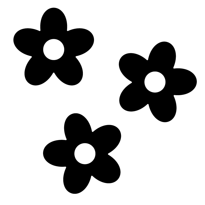 フリーイラスト > 花（モノクロ） > 2ページ - 前田康裕フリー漫画イラスト資料集 花の白黒イラスト04 ＜無料＞ | かわいいフリー素材 イラストK