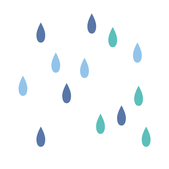 雨と傘 | 無料イラスト＆かわいいフリー素材集 ねこ画伯コハクちゃん 雨のシンプルイラスト ＜無料＞ | かわいいフリー素材 イラストK