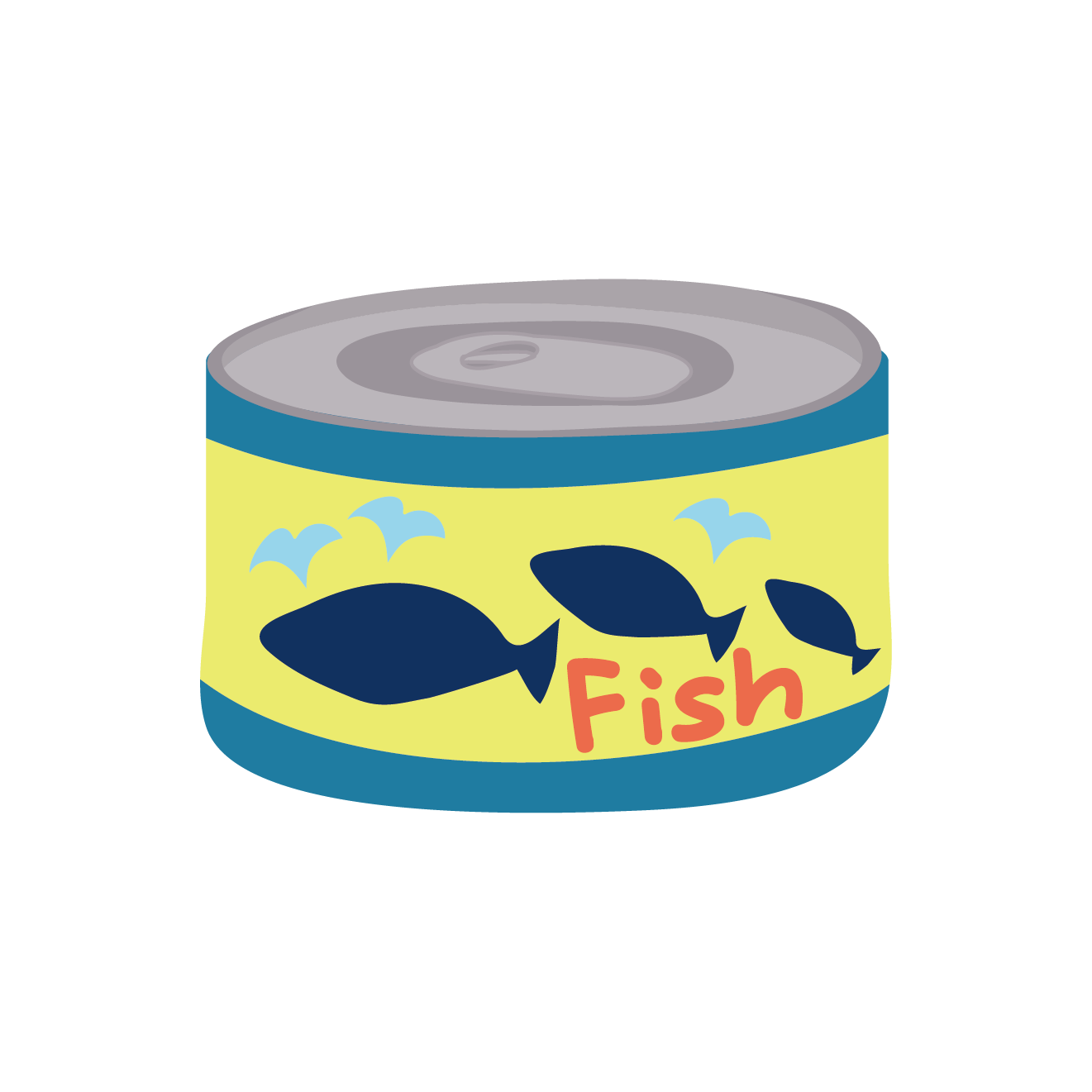 魚（ツナ）の缶詰（保存食・非常食・おつまみ）のイラスト 商用フリー(無料)のイラスト素材なら「イラストマンション」