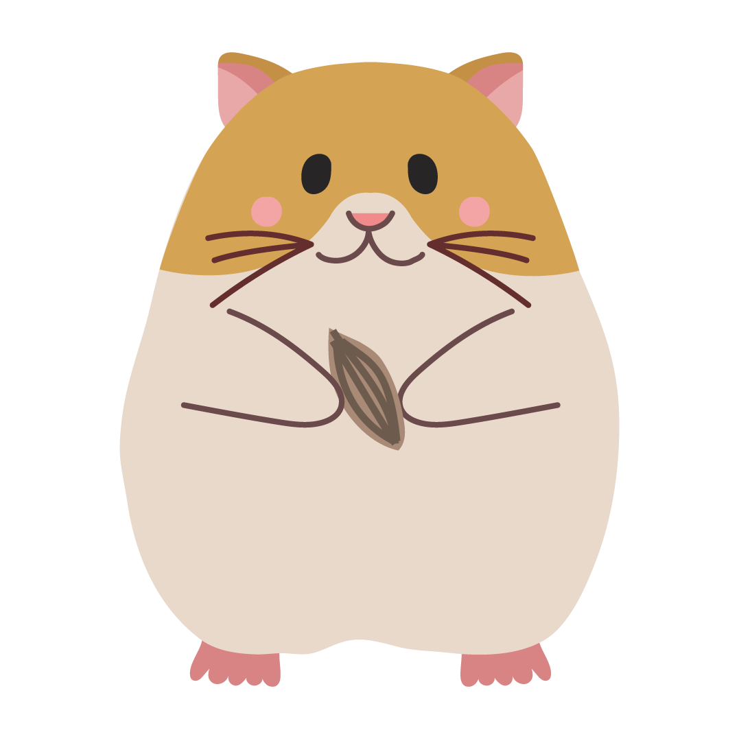 かわいい♪ ハムスターの フリー イラスト 商用フリー(無料)のイラスト素材なら「イラストマンション」