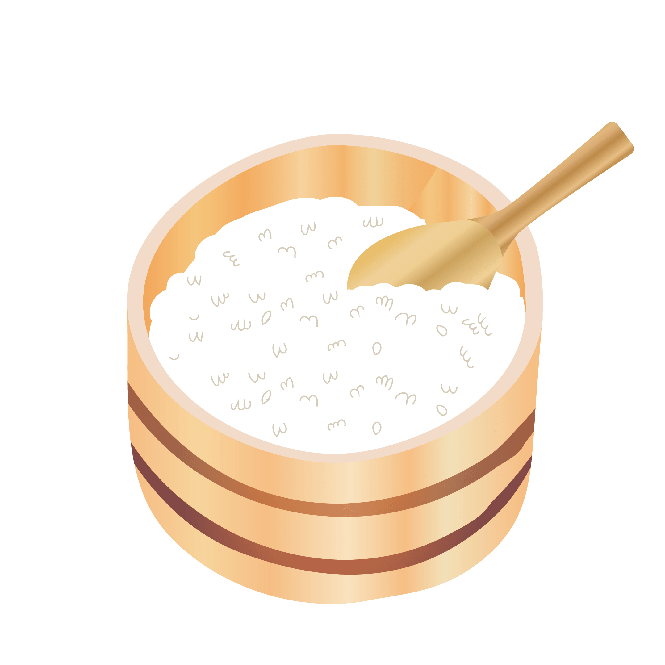 ごはん イラスト♪おひつご飯 商用フリー(無料)のイラスト素材なら「イラストマンション」