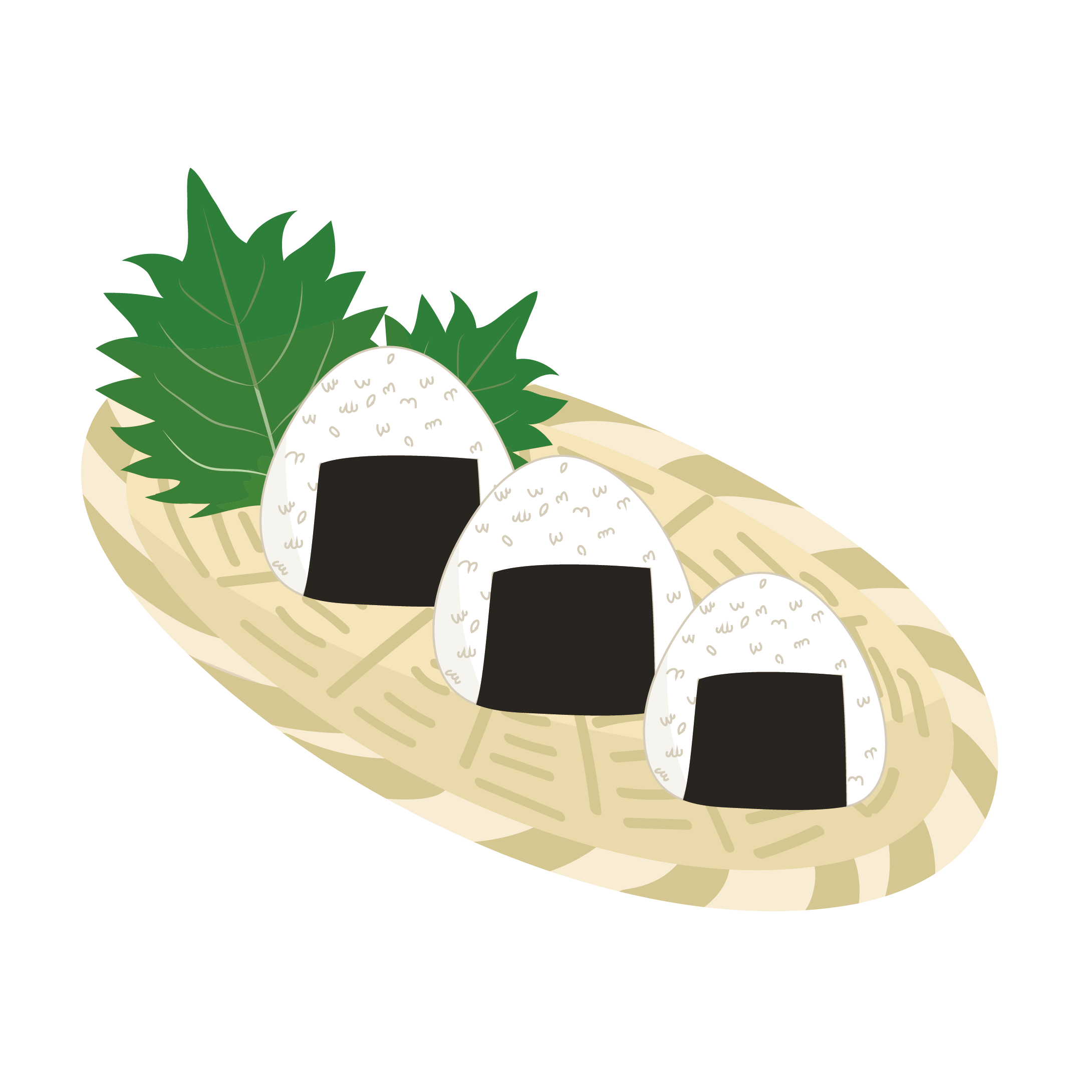 にこにこ☆丸おにぎり by みつ☆る 【クックパッド】 簡単おいしいみんなのレシピが369万品 おにぎり イラスト 紫蘇をそえて♪ 商用フリー(無料)のイラスト素材なら「イラストマンション」